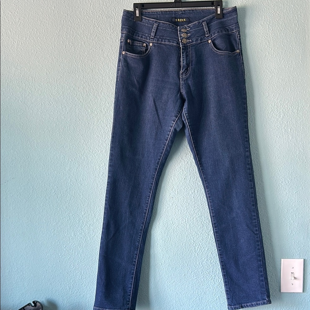 Blue High-Waisted Jeans Juniors Size 15